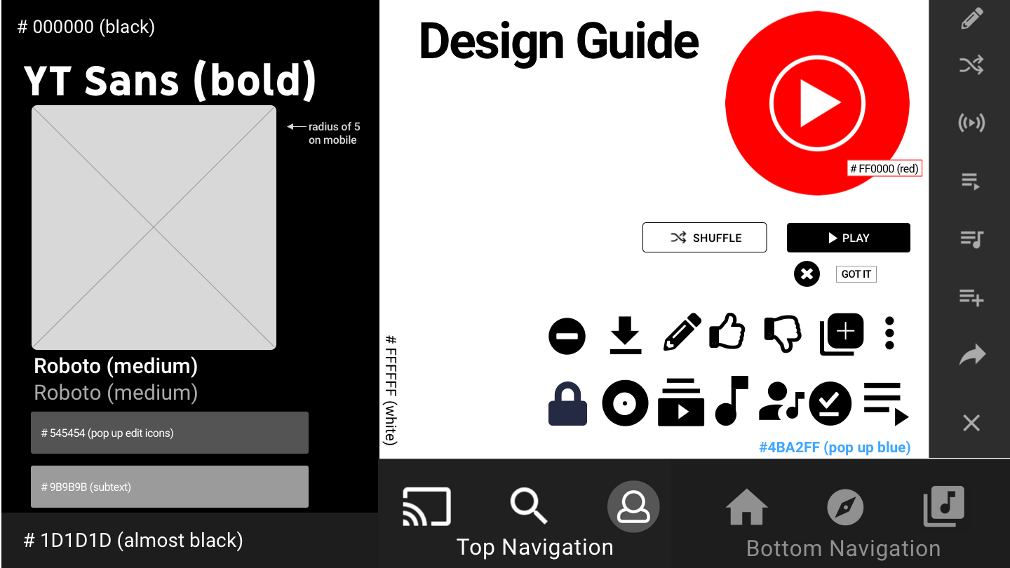 YouTube Music Design System